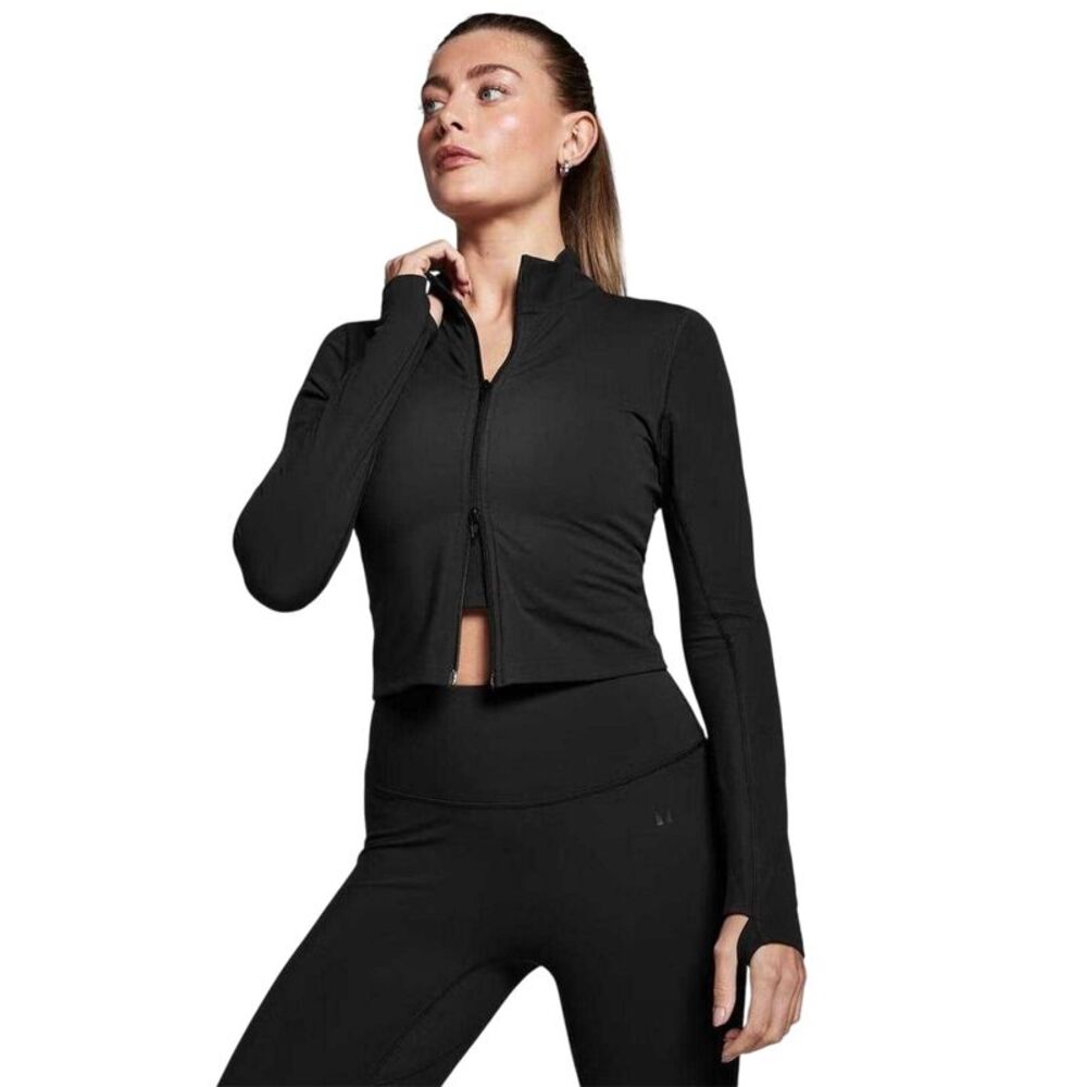 MyProtein Womens/Ladies Tempo Plain Running Jacket / Black